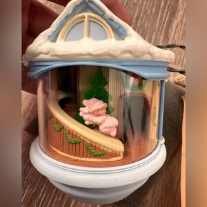 Vintage Hallmark Light and Motion Christmas Morning Ornament